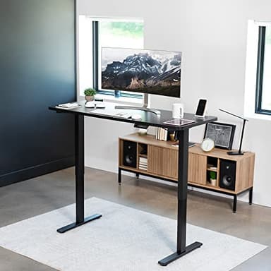 VIVO Electric 60 x 24 in Standing Desk, Memory Height Adjustment, 1B Series, One-Piece Black Top, Black Frame, DESK-KIT-1B6B - Image 8