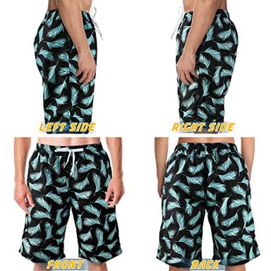 Srnede Mens Swim Trunks Swimming Trunks Swim Shorts Quick Dry 11 Inch with Mesh Lining Funny Swimwear Bathing Suits - Image 5