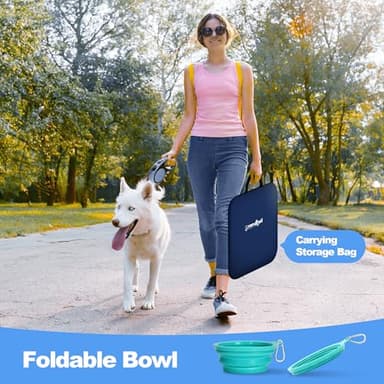 Grandtail Extra Large Dog Playpen, Portable Pet Play Pen for Cat, Puppies, Foldable Large-Capacity Pet Playpen for Indoor/Outdoor Dog House (Blue, 55" x 30", 8 Panels) - Image 7