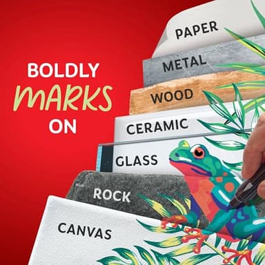 Sharpie Creative Markers Variety Pack, Water-Based Acrylic Paint Markers, Assorted Tips and Colors, 36 Count - Image 2