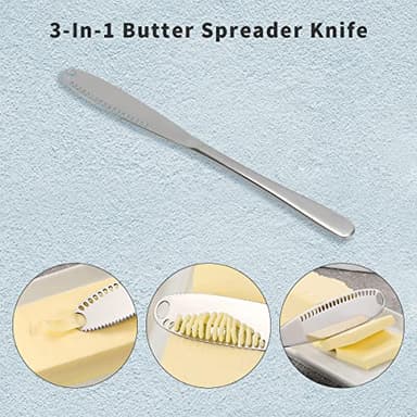 Ceramic Butter Dish with Lid - SGAOFIEE Porcelain Butter Dish with Lid and Knife for Countertop, Perfect for 1 Stick of East Coast Butter - Image 6