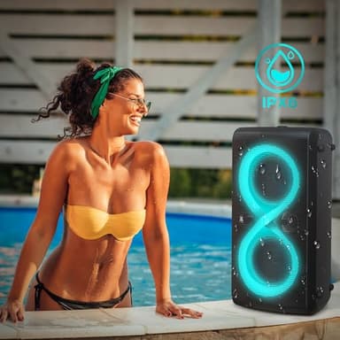 Monster Cycle Plus Bluetooth Speaker, 380W High Power Portable Party Speaker with 7 Lighting Effects, 108dB Loud Stereo Sound, 24H Playtime, Speakers with Subwoofer for Outdoor, Party - Image 4