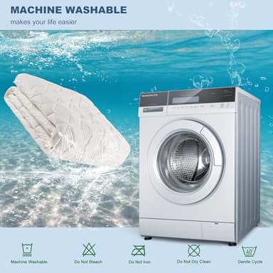 GRT Waterproof Mattress Protector Full, Rayon Bamboo Mattress Protector Cooling Breathable, 3D Air Fabric Soft Mattress Cover with 6-26 inches Deep Pocket, Mattress Pad Machine Washable - Image 6