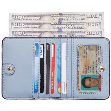 Toughergun Wallet Women Rfid Blocking Small Compact Bifold Luxury Leather Pocket Wallet Ladies Mini Purse with ID Window - Image 2