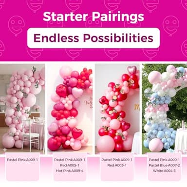 Bezente Pastel Pink Latex Party Balloons - 100 Pack 12 inch Round Helium Light Pink Bridal Pink Balloons for Wedding Bridal Shower Gender Reveal Birthday Party Decoration - Image 4