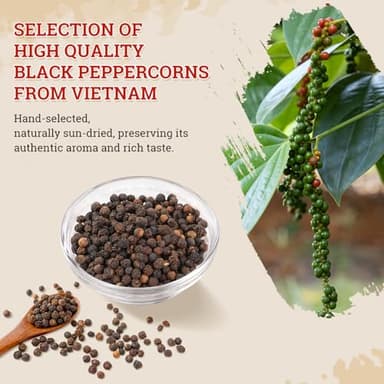 52USA Whole Black Peppercorns, 18oz (Pack of 1), Peppercorns for Grinder Refill, Gluten-Free, Kosher, Non-GMO, All Natural Black Pepper, Perfect for Cooking & Seasoning - Image 4