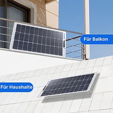 Topunive 2 PCS Bifacial 100W 12V Solar Panel 9BB Monocrystalline Cell 12 Volt for Marine RV Trailer Boat Cabin Van Car Uneven Surfaces 12V 24V Battery Charge - Image 6