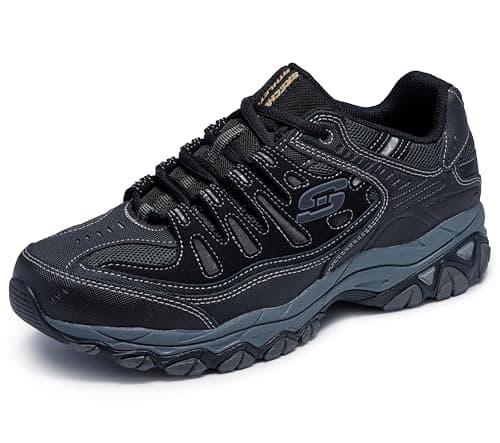 Skechers Mens Afterburn M. Fit Fashion-sneakers, Black/Charcoal, 10 US - Image 1