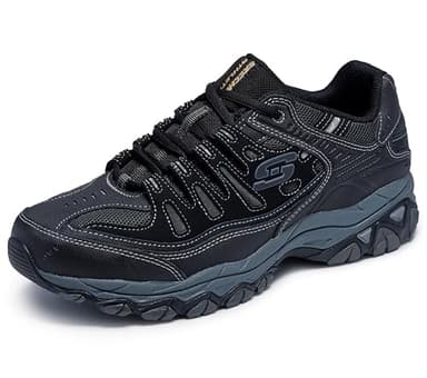 Skechers Mens Afterburn M. Fit Fashion-sneakers, Black/Charcoal, 10 US - Image 1