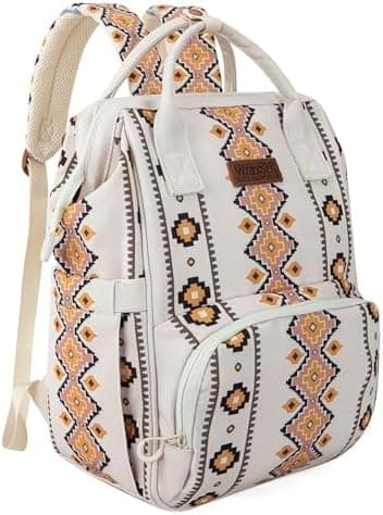 Montana West Wrangler Callie Diaper Bag Backpack with Stroller Straps Multifunction Baby Travel Bag WG2204-9110TN - Image 3