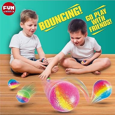 Big Bouncy Ball Kit for Kids, FunKidz DIY Ultimate Magic Bouncy Balls Making Kit Science Craft Projects Birthday Party Activities for Boys Girls Ages 6-12 Includes Tennis Size Ball Model and Powder - Image 3