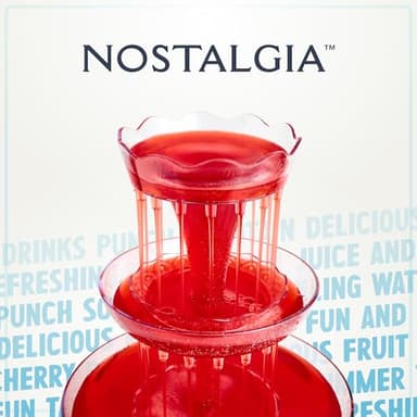 Nostalgia Countertop Retro Lighted Party Beverage Fountain – 1.5 Gallon Capacity, 3-Tiered Cascading Tower with LED Base - Perfect for Punch, Juice, Wine, Champagne & More - Image 7