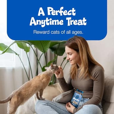 Blue Buffalo Bursts Crunchy & Creamy Cat Treats, Great for Training, Delish Liver & Beef, 12-oz. Tub - Image 4