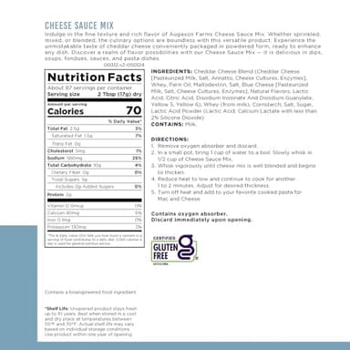 Cheese Sauce Mix Can Emergency Food Supply, 87 Servings, 10 Year Shelf Life - Shelf Stable Cheddar Cheese Powder Canned Food - Image 2