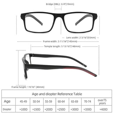 JAWSOCK 4 Pack Reading Glasses Blue Light Blocking for Men Women,Rectangular Frame Computer Readers with Spring Hinge,Reading Glasses for Men Women，Anti Eyestrain/UV Ray Eyeglasses (1.75x) - Image 3