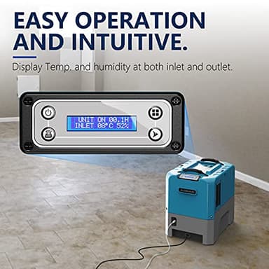 ALORAIR Commercial Dehumidifier with Pump, Up to 180 PPD (Saturation), 85 PPD at AHAM, 5 Years Limited Warranty, LGR Industrial Dehumidifier for Flood Repair, Crawlspace and Basement Drying - Image 2