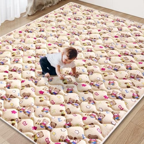 Baby Play Mat - 79" X 71",Premium Thicker Foam One-Piece Crawling Mat, Machine Washable, Extra Large Anti-Slip Activity Playmat for Babies, Toddlers & Infants - Image 1