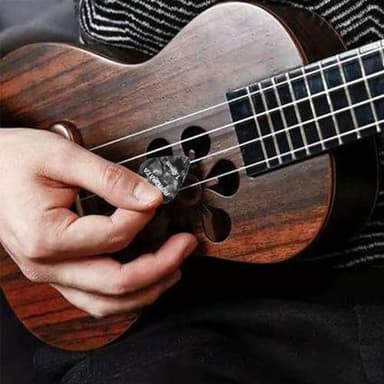 15 Pack Guitar Picks Plectrums with Organizer Storage Box, 0.5 0.75 1.0 mm Includes Thin Medium Heavy Thickness, Variety Colorful Celluloid Plectrums for Bass Electric Acoustic Guitars Ukulele - Image 7