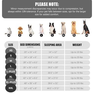 Spotted Play Orthopedic Dog Bed with Sides - Dog Sofa Beds for Medium Dogs, Supportive Foam Pet Couch Bed with Washable Removable Cover, Waterproof Lining and Non-Slip Bottom, Grey - M - Image 6