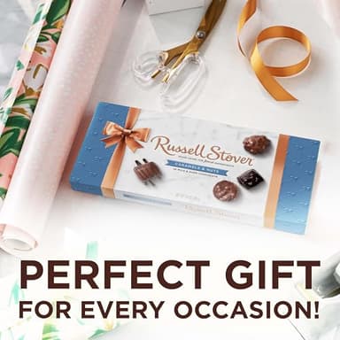 Russell Stover Caramel and Nuts in Milk and Dark Chocolate, Mother's Day Chocolate Gift Box, 9.4 Ounce - Image 7