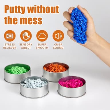 Magnetic Balls, Crags Fidget Ferrite Toys, Fidget Toys Adults, Over 600 Weak Magnetic Ferrite Stones in a Metal Tin, Fidget Toys for Adults, Boys, Girls - Image 4