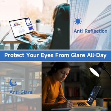 2 Pcs 14 Inch (1920x1200P) Laptop Blue Light Screen Protector, Reduce Eye Strain Anti Glare Blue Light Blocking Screen Protector for 14’’ with 16:10 Resolution HP/Dell/Acer/Asus/Samsung/Lenovo - Image 6