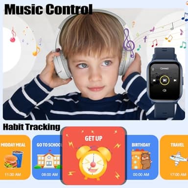 meoonley Kids Watch for Girls Boys with IP68 Waterproof, Girls Watch with 19 Sports Modes, Sleep Tracking, Pedometer, Stopwatch, Kids Activity Tracker Birthday Gifts for Boys Age 6-15 Years Old - Image 7