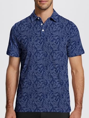 ISEEGZ Mens Golf Shirts Short Sleeve Funny Print Golf Polo Shirts for Men Lightweight Dry Fit Quick Dry Collared Golf Polos - Image 2