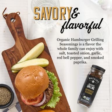 Watkins 1868 Organic Grilling Hamburger Seasoning, 3.6 oz (Pack of 3) - Image 3