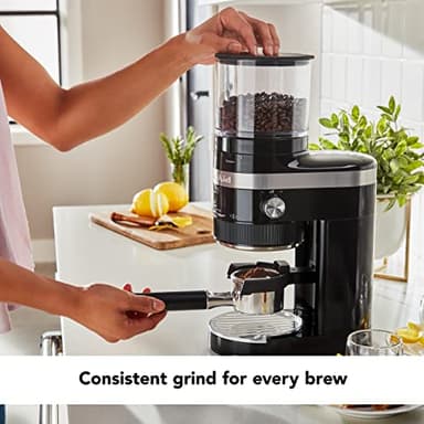 KitchenAid Burr Coffee Grinder - KCG8433 - Onyx Black - Image 3