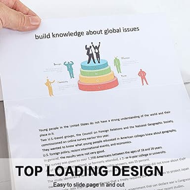 Sheet Protectors, HERKKA 1000 Pack Heavy Duty Clear Plastic Page Protectors Sheet Reinforced 11-Hole Fit for 3 Ring Binder Fits Standard 8.5 x 11 Paper, 9.25 x 11.25 Top Loaded, Acid Free - Image 5