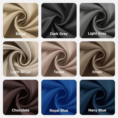 Joydeco Blackout Curtains 72 Inch Length, Grey 52 ×72 Curtains for Bedroom, Thermal Insulated Long Curtains & Drapes 2 Burg, Room Darkening Grommet Drapes for Living Room Window, 2 Panels Set - Image 9
