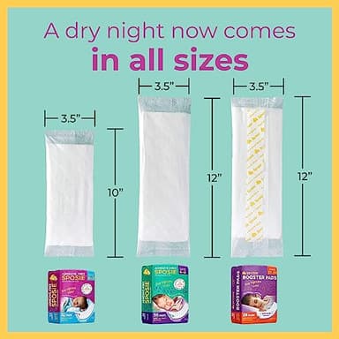 Sposie Overnight Diaper Booster Pads, Stops Leaks and Bedwetting, Original Adhesive-Free Absorbent Inserts, Helps Reduce Nighttime Changes and Rash, Use with Sizes 4-6, Made in U.S.A. 90 ct. - Image 5