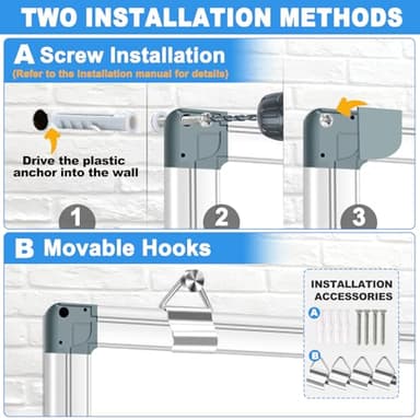 CALENBO Large Monthly Calendar Whiteboard for Wall 72" x 40", Dry Erase Board Calendar for Wall Mounted Board, Office White Board Monthly Planning Board Bulletin Board for School, Home Use - Image 2