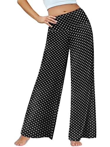 Arolina Women's Stretchy Wide Leg Palazzo Lounge Pants Casual Comfy High Waist Palazzo Pants - Image 2