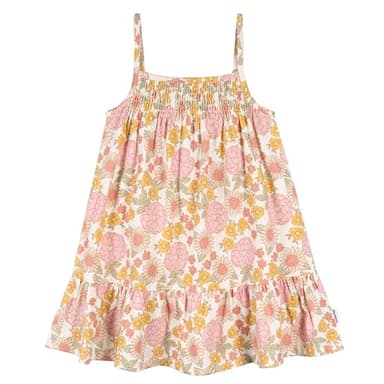 Gerber Baby Girls' Toddler Short-Sleeve and Sleeveless Dress Set, Retro Floral - Image 2