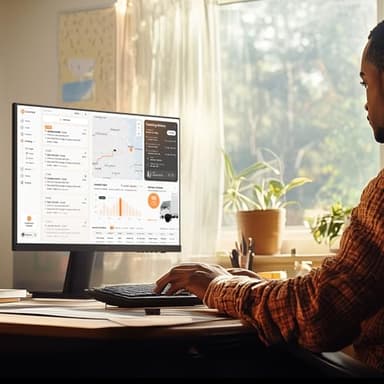 KOORUI 27 Inch 4K Monitor Computer UHD(3840 * 2160) IPS Display, 99% sRGB, 95% DCI-P3, 1.07 Billion Colors, Freesync & G-sync, Displayport & 2X HDMI, VESA 100 * 100mm, Tilt -5 to 20°, Audio Out (N07) - Image 7