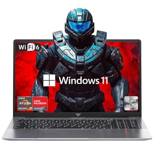KAIGERR 2025 Gaming Laptop, 15.6inch Laptop Computer with AMD Ryzen 7 5700U(8C/16T, Up to 4.3GHz), 16GB RAM 512GB NVMe SSD Windows 11 Laptop, Radeon RX Vega 8 Graphics,WiFi 6 - Image 1