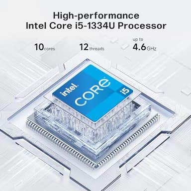 HP 17 Inch Laptop Computer for Business & Students, 17.3" HD+ Display, Intel 10-Core i5-1334U Up to 4.6 GHz, 64 GB RAM, 2 TB SSD, Fingerprint Reader, Backlit Keyboard, Wi-Fi 6, Webcam, Windows 11 Pro - Image 4