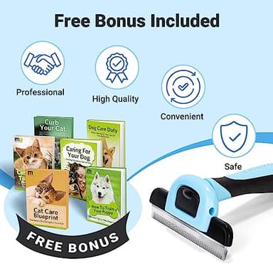 MIU COLOR Pet Grooming Brush, Deshedding Tool for Dogs & Cats, Effectively Reduces Shedding by up to 95% for Short Medium and Long Pet Hair - Image 6