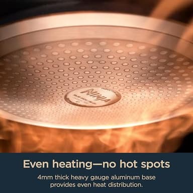 Ninja Ceramic Pro 14-Piece Cookware Set, Non-Stick Pots & Pans Set with Glass Lids, Nontoxic, PTFE Free, Ceramic Coated, Oven Safe, All Stovetops & Induction Compatible, Midnight Blue, CW39014MM - Image 6