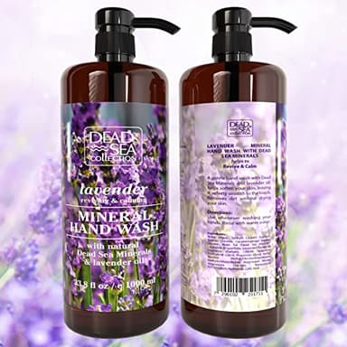 Dead Sea Collection Hand Soap Pump Lavender - Moisturizing Hand Wash Liquid with Dead Sea Minerals and Lavender Oil, Reviving, Calming - Pack of 2 (33.8 Fl Oz Each) - 67.6 Fl Oz Total - Image 8