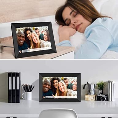 32GB FRAMEO 10.1 Inch Smart WiFi Digital Photo Frame 1280x800 IPS LCD Touch Screen, Auto-Rotate Portrait and Landscape, Built in 32GB Memory, Share Moments Instantly via Frameo App from Anywhere - Image 9