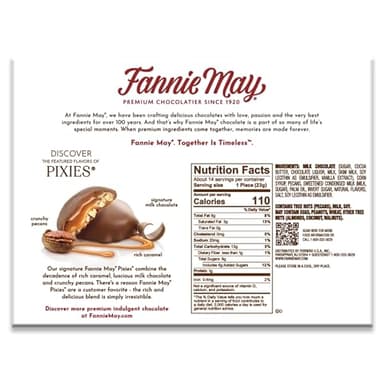 Fannie May, Premium Milk Chocolate, Pixies, Holiday Gift Box, 11.2 z - Image 9