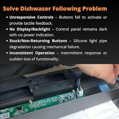 WD21X23462 Dishwasher User Interface Control Board, Compatible with GE Dishwashers, Replace WD21X31902, WD21X23702, WD21X31902C - Image 3