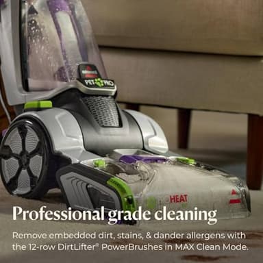 BISSELL ProHeat 2X Revolution Pet Pro Plus, 3588F, Upright Deep Cleaner, 30-minute Dry Time, Dual Dirt Lifter Powerbrush, Hose & Tool Attachment, Pet Upholstery and Tough Stain Tool Included - Image 2