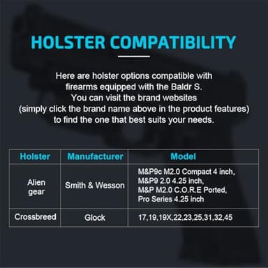 OLIGHT Baldr S 800 Lumens Compact Rail Mount Weaponlight with Green Beam and White LED Combo, Magnetic USB Rechargeable Tactical Flashlight with 1913 or GL Rail, Battery Included (Black) - Image 5