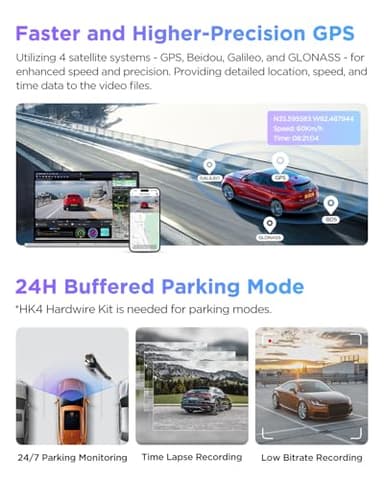VIOFO A229 Pro 4K HDR Dash Cam, Dual STARVIS 2 IMX678 IMX675, 4K+2K Front and Rear Car Camera, 2 Channel with HDR, Voice Control, 5GHz WiFi GPS, Night Vision 2.0, 24H Parking Mode, Support 512GB Max - Image 6