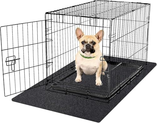 NYFITY Kennel Pad Dog Crate Mat Liner, Absorbs Urine, Waterproof, Non-Slip, Washable Puppy Pee Pad for Kennel Training - Under Pet Cage to Protect Floors, Thin Cut to Fit Design (48" x 29" - 1 Pack ) - Image 1