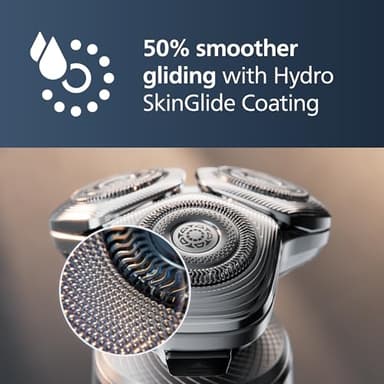 Philips Norelco Shaver Series 9000 Prestige Special Edition, Wet & Dry Electric Shaver, Lift/Cut & SenseIQ Technology, Nose & Precision Trimmer, Qi Pad, Cleaning Pod & Premium Case, SP9842/85 - Image 5